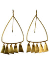 "Sigrid" Triangle dangling earrings