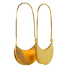 Shining gold-plated long earrings,exuding fashion and elegance