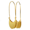 Shining gold-plated long earrings,exuding fashion and elegance